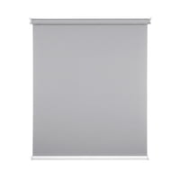 Cortina Roller Blackout 1 Paño 60 X 240 Cm Sin Cenefa Gris Claro Lino Guiza