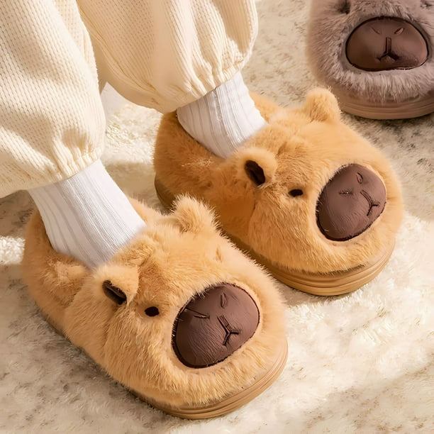 Peluche Pantuflas Animales Para Adultos Zapatillas De Casa Con