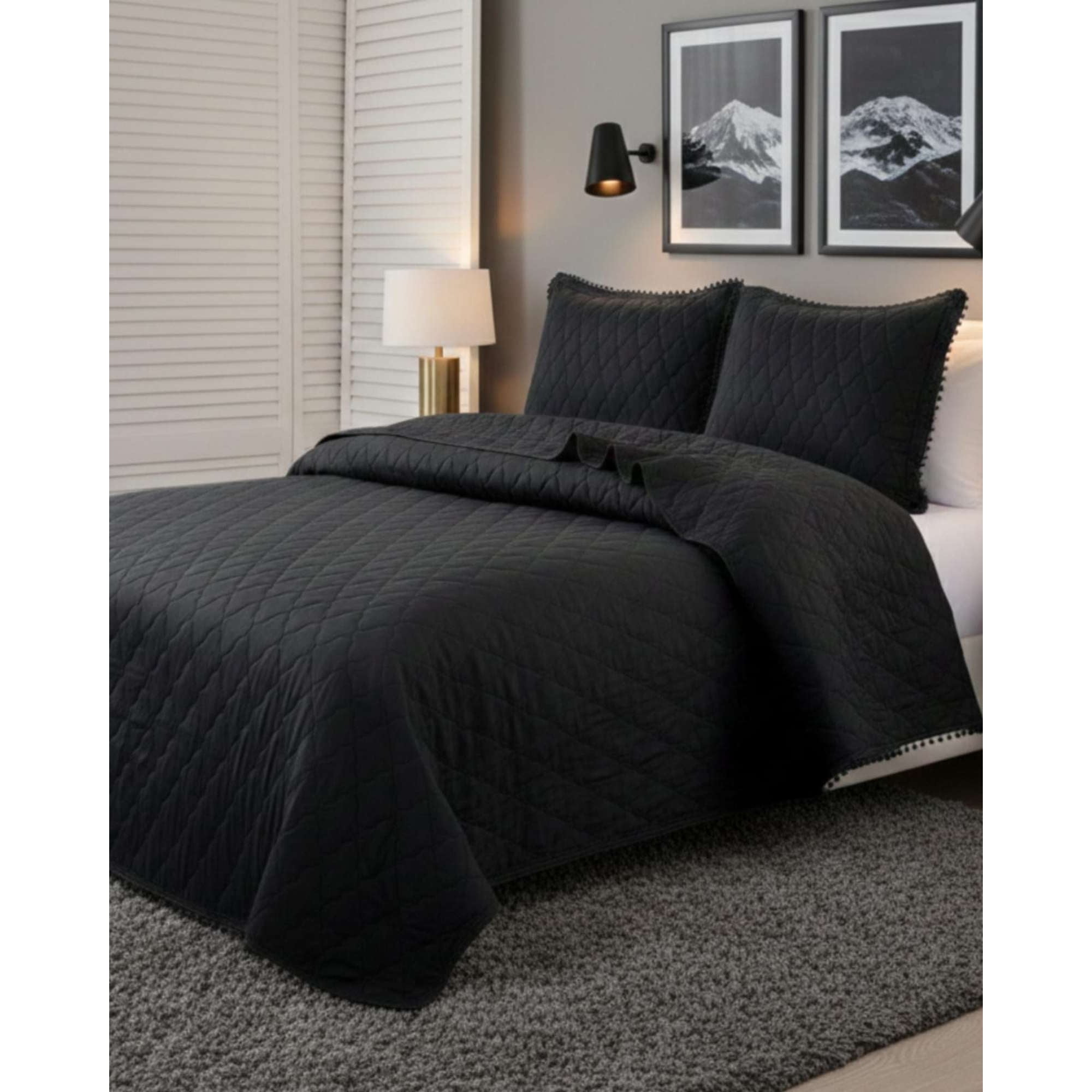 Todo Para El Hogar - Cobertores De Verano-primavera Con Diseño De Pompon (plaza Y Media)