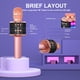 thumbnail image 4 of Micrófono de karaoke BONAOK Bluetooth inalámbrico Q78 con LED Rose, 4 of 8