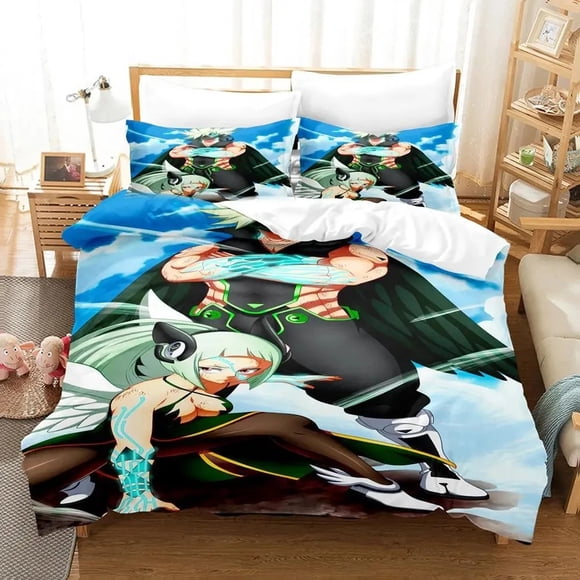 Edens Zero Bedding Set Duvet Cover Bed Set Quilt Cover Pillowcase Comforter Boys Adult Bedding