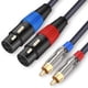 thumbnail image 1 of Cable JOLGOO Dual XLR hembra a Dual RCA macho de 25 pies de audio HiFi, 1 of 3