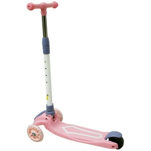 Puntostore - Scooter Plegable Rosado De 4 Ruedas Iluminadas - Ps