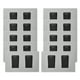 thumbnail image 1 of Pack 10 Interruptores Doble Metálico 9/12 16a - Gris Negro, 1 of 3
