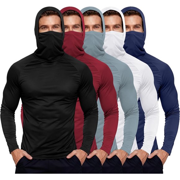 Polera de pesca HovSiyla Rash Guard de manga larga, 5 piezas, UPF