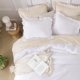 thumbnail image 3 of Andency Comforter Full Size Set White, 3 Pieces Ruffle Farmhouse, 3 of 3