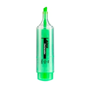 Adix - Destacador Biselado Transparente Verde