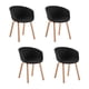 thumbnail image 1 of Pack 4 Silla De Comedor Sitial Legna Negro, 1 of 6