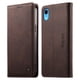 thumbnail image 1 of Funda Billetera de Cuero para [iPhone XR], Bloqueo RFID, Tarjetas y Soporte Café, 1 of 5