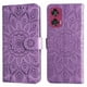 thumbnail image 1 of Funda tipo cartera FOXDOCK para Motorola Edge 50 Fusion , diseño girasol en relieve, cuero PU, cierre magnético, soporte y tarjetero, 1 of 5