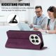 thumbnail image 3 of Funda Billetera para Infinix Zero 40 4G/5G Imán y Resistente Morado, 3 of 6