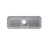 Magideal - Alfombrilla De Silicona Para Colector De Agua De Grifo, Alfombrilla De Silicona Para Grifo De Cocina, Alfombrilla De Drenaje De Secado Automático Para Gris S