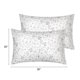 thumbnail image 4 of REGALWOVEN Juego de 2 fundas de almohada para cabello y piel transpirables, fundas de almohada suaves con diseño floral gris tamaño queen, 4 of 7