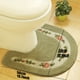 thumbnail image 2 of Coral Velvet Non-Slip Bathroom Mat - Absorbent and Soft Carpet for Toilet and Bathroom Floor - U-Shape Design for Added Comfort and Safety, 2 of 5