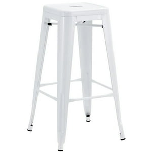 Itahome - Piso De Bar Metal Tolix Blanco