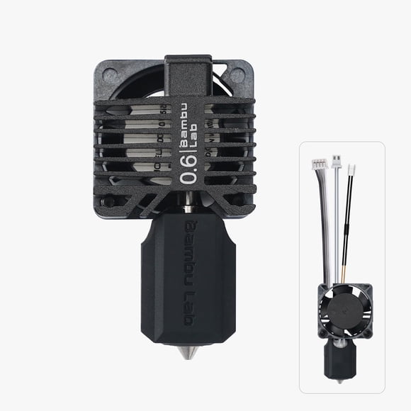 Kit Hotend 3DTOOLS Bamboo LAB de acero endurecido para Bambu LAB X1, X1C