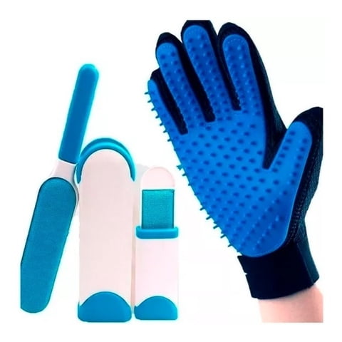 Genérico - Cepillo + Guante Saca Pelos Pelusas De Mascotas Perros Gatos