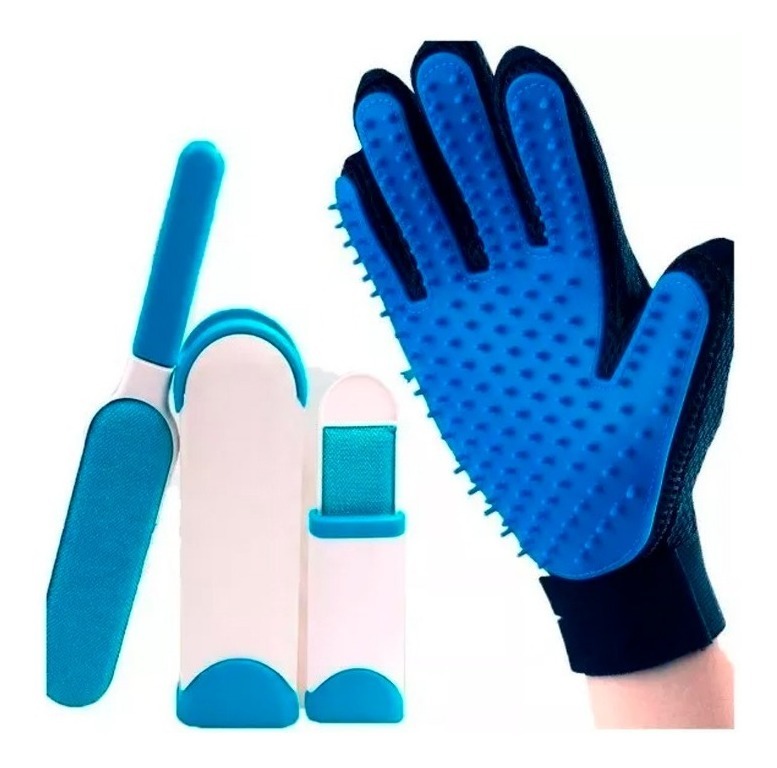 Genérico - Cepillo + Guante Saca Pelos Pelusas De Mascotas Perros Gatos