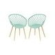 thumbnail image 1 of Pack 2 Sitiales Butaca Mesh Polipropileno Para Living O Terraza - Menta, 1 of 3