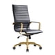 thumbnail image 1 of Silla de oficina LeisureMod Harris con respaldo alto con tapicería de cuero, 1 of 7