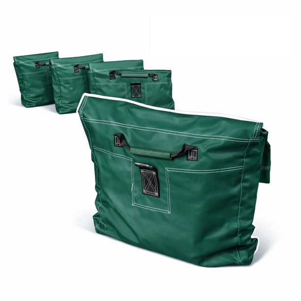 Fundas para sacos de arena Moose Supply – paquete de 4, verde oscuro, 53 × 53 × 13 cm