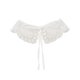 thumbnail image 1 of INSPIRE CHIC Cuello Falso Desmontable con Piedras de Estrás Pequeño Chal Mini Capa Collar Choker Collar Falso Peter Pan para Blusa de Mujer Talla Única Blanco-5, 1 of 5