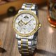 thumbnail image 2 of Relojes Mecánicos Impermeables para Hombre, Diseño de Sol y Luna Fase Lunar Moda Reloj de Pulsera de Negocios Accesorio Elegante Diario para Hombre, 2 of 9