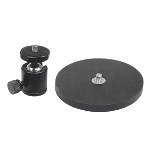 Magideal - Base De Montaje De Cámara Magnética De 88 Mm Con Cabeza Esférica, Para Cámara De Acción Orificio De Rosca De 1/4 ""Aleación De Aluminio Fácil De Instal Mini Cabeza