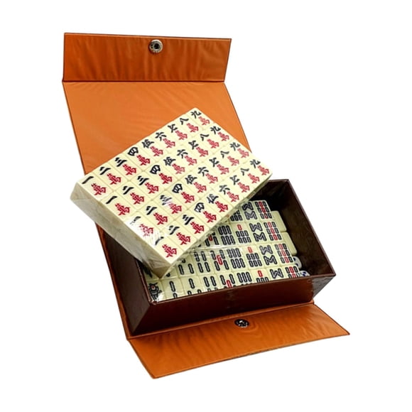 Juego De Mahjong De Viaje Portátil Con Caja De Almacenamiento Para Fiesta De Viaje Adultos Niños