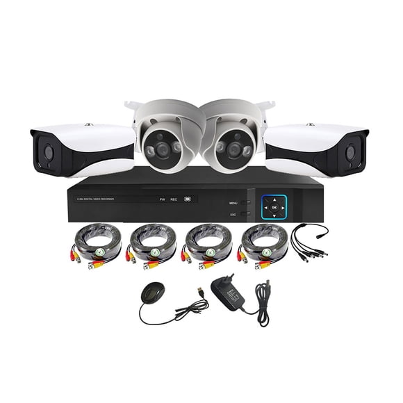 Kit 4 Cámaras de Seguridad Mixto HD 1MP - M42L