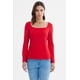 thumbnail image 1 of Polera Mujer Escote Bardot Rib Rojo, 1 of 4