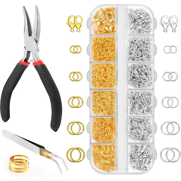 Kit de joyería Qulltk con anillos de 4, 5, 6, 8 y 10 mm
