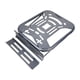 thumbnail image 1 of Portaequipajes Trasero Para Motocicleta, Estante De Almacenamiento Trasero Resistente Al Desgaste, Color Plateado, 1 of 5