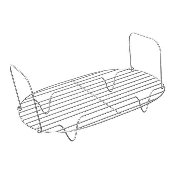 Rejilla para cocinar al de acero inoxidable, fácil de limpiar con asa, accesorio de cocina, rejilla para asar para alimentos, verduras, patas de