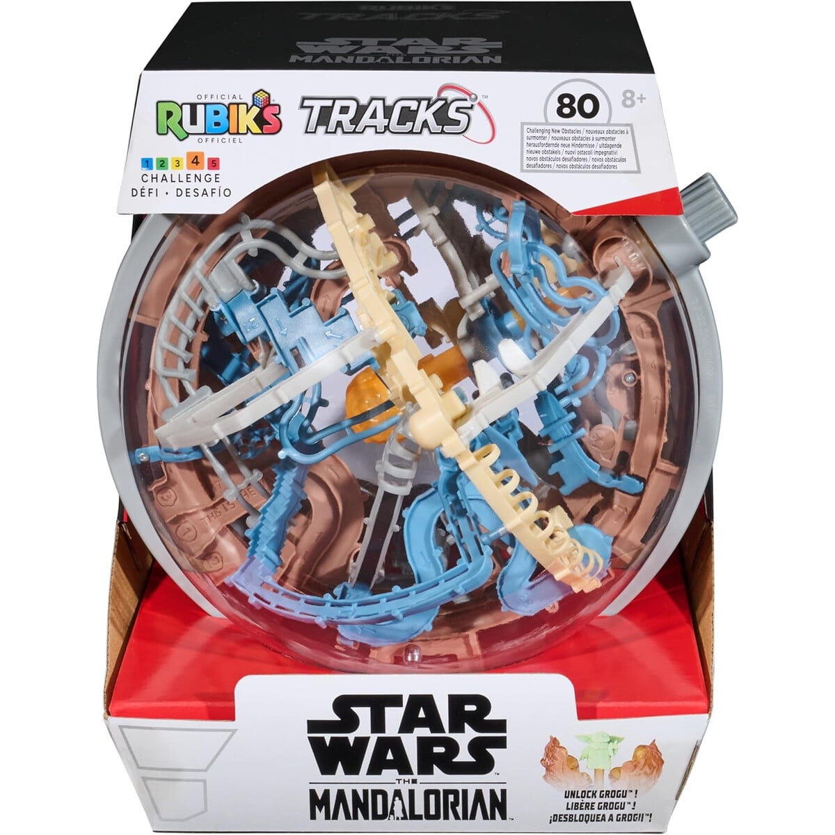 Rubiks Tracks Star Wars Mandalorian Laberinto 3d 80 Obstáculos
