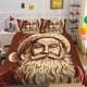thumbnail image 2 of Christmas Gifts Santa Claus Quilt Duvet Cover Set Bedspread Bedroom Decor3-Piece Bedding Set, 2 of 5