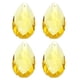 thumbnail image 1 of Uxcell Colgantes de Cristal K9 Cuentas en Forma de Lágrima, 4 Paquetes de Prismas de Araña de 50mm Partes de Cuentas Colgantes para Lámpara de Bricolaje, Tono Dorado, 1 of 6