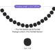 thumbnail image 2 of Uxcell 2Pcs Guirnalda de Bolas de Fieltro Negra Pom Pom Guirnalda Bolas Colgantes 7.55 Pies de Largo 20 Bolas para Navidad, 2 of 6