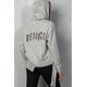 thumbnail image 4 of Sudadera con Capucha y Dobladillo Irregular con Gráfico "venice", 4 of 5