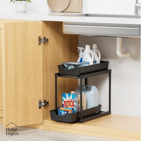 Organizador De 2 Niveles Bajo Lavaplatos Home Logics 1 Un