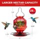 thumbnail image 4 of Comedero para Colibríes Grete Gotye 740ml 5 Puertos Rojo, 4 of 6