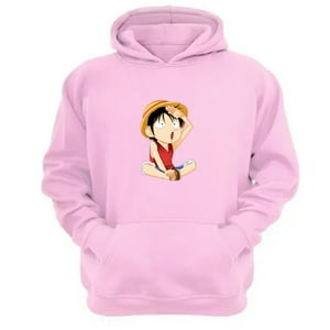 Genérico - Polerón Canguro Luffy Rosa Talla Xl Unisex