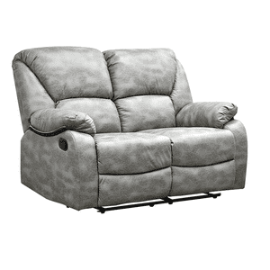 Muebles Santa Ana - Sofá Reclinable C/Consola 3 Cuerpos Rosario Steel Premium