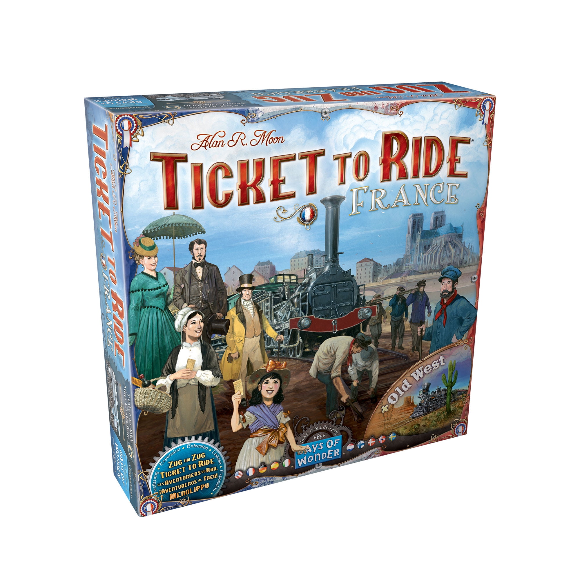 Asmodee - Juego De Mesa Aventurero Al Tren Francia Y El Viejo Oeste