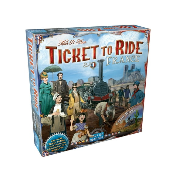 Juego de Mesa Aventurero al Tren Francia y el Viejo Oeste