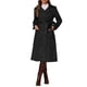 thumbnail image 2 of INSPIRE CHIC Abrigo de Trinchera de Imitación de Gamuza para Mujeres con Solapa Muescada, Doble Botonadura, Cinturón, Mangas Largas, Talla M, Negro, 2 of 6