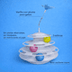 thumbnail image 3 of Torre De Juego Para Gatos 3niveles Pelotas Y Pluma Giratorio, 3 of 6
