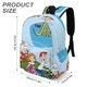 thumbnail image 3 of Los Supersónicos-theme Backpack, Campus style schoolbag Bookbag with Adjustable Shoulder Straps And Large Zip Compartment, Unisex Travel Bags.42x30x15cm, 3 of 6