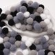 thumbnail image 1 of Xiao Hua Bolas de pelo para manualidades, 100 unidades, serie negra, diámetro 2 cm, bolas de felpa suaves y esponjosas para proyectos de manualidades, decoración de fiestas y festivales., 1 of 3