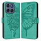 thumbnail image 1 of Funda Cartera Mariposa Para Motorola Edge 60 Fusion Con Soporte Y Ranuras Para Tarjetas Verde, 1 of 5
